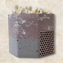Load image into Gallery viewer, Pink &amp; White Graffiti Match Holder w/Striker &amp; White Matches
