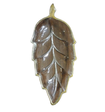 Load image into Gallery viewer, Vintage Clear Glass Leaf Dish
