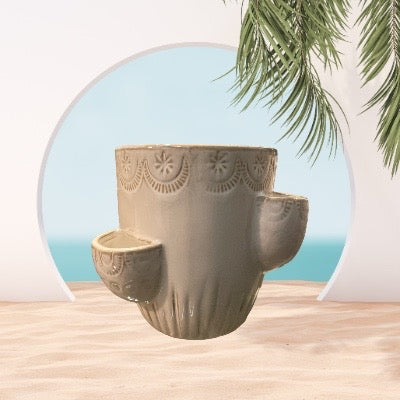 White Ceramic Strawberry Pot